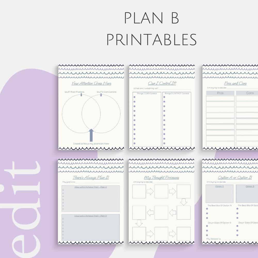 Plan B Printables Planner by Happy Journal