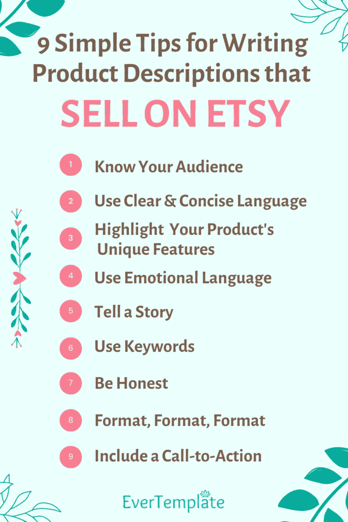 9 Simple Tips for Writing Product Descriptions that Sell on Etsy