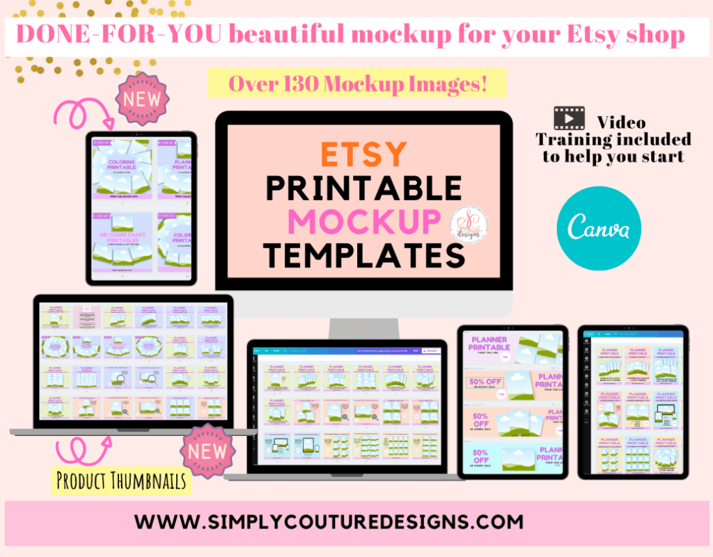 Etsy Printable Mockups Simply Couture