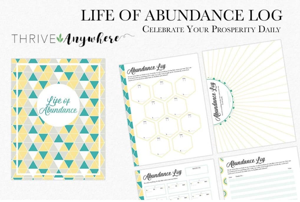 Life of Abundance Free Daily Log by Thrive Anywhere