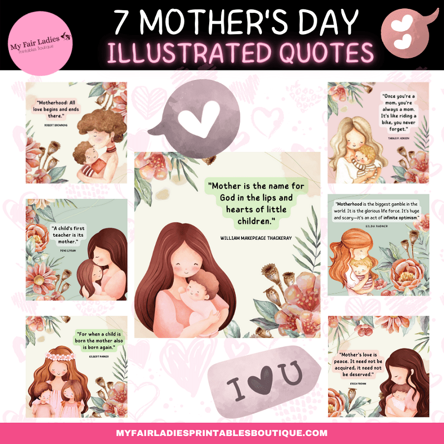 Mother's Day Quotes PLR Templates by My Fair Ladies